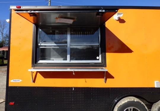 8.5' x 26' Concession Food Trailer Orange Event Catering