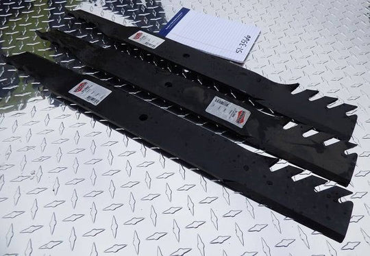 Set of 3 Gator Mulcher Grasshopper 320251 Bush hog 82325 Zero Turn Mower Blade - SLE Equipment - 1