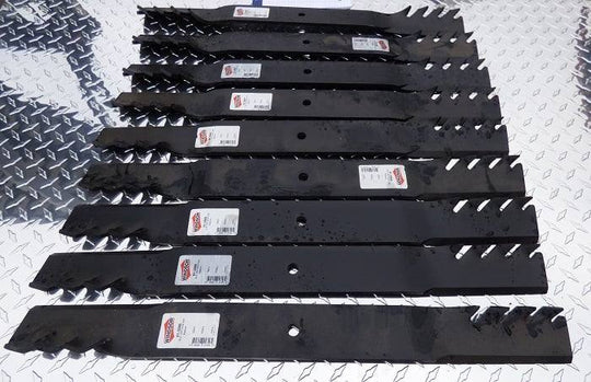 Set of 9 Gator Mulcher Grasshopper 320251 Bush hog 82325 Zero Turn Mower Blades - SLE Equipment - 1