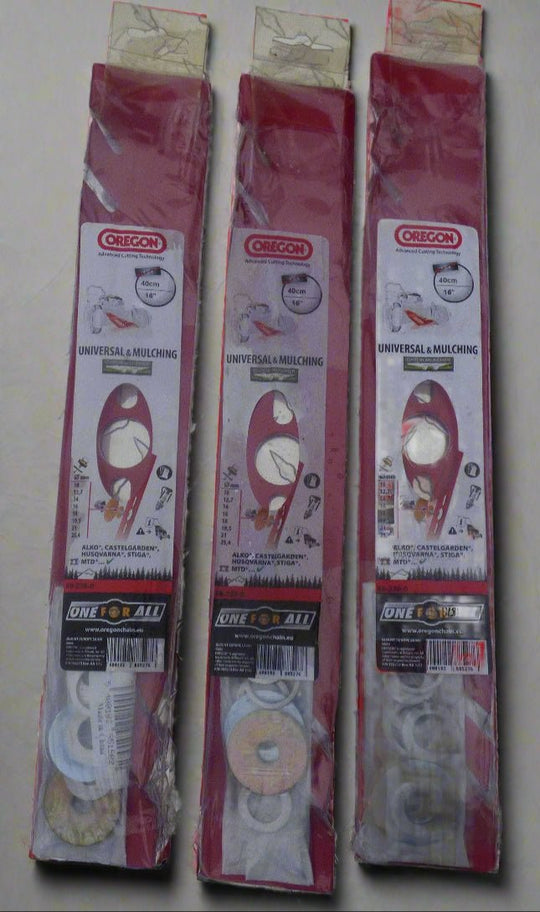 Oregon Gator G3 69 - 239 - 0 Universal Lawn Mower Blade 15 - 3/4" ( Three Pack ) - SLE Equipment - 1