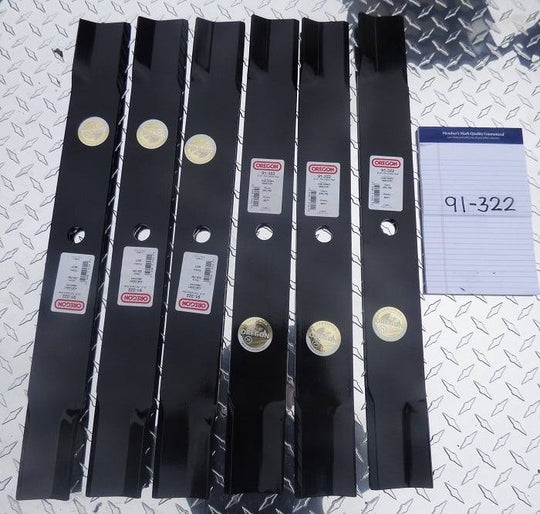 Oregon 91 - 322 Zero Turn Lawn Mower Blades Cub Cadet 759 - 3843 - Set of 6 - SLE Equipment - 2