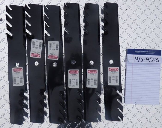 Oregon 90 - 423 Zero Turn Lawn Mower Blades - Set of 6 - SLE Equipment - 2