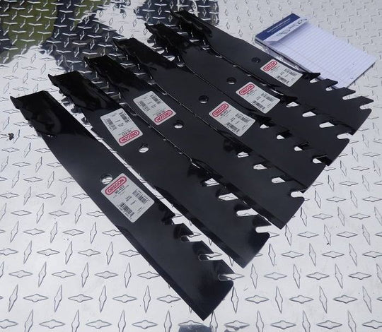 Oregon 90 - 423 Zero Turn Lawn Mower Blades - Set of 6 - SLE Equipment - 1