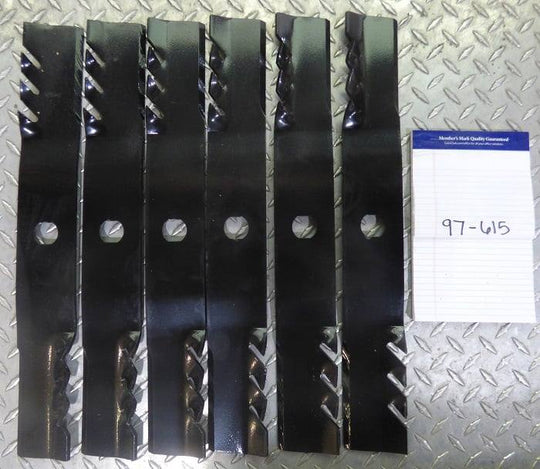 Oregon Gator Mulching Set of 6 Zero Turn Lawn Mower Blades Murray 054390E701 - SLE Equipment - 2