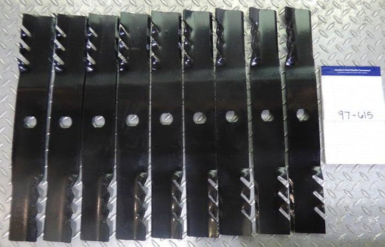 Oregon Gator Mulching Set of 9 Zero Turn Lawn Mower Blades Murray 054390E701 - SLE Equipment - 2