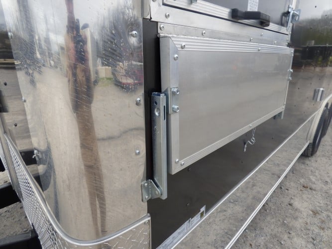 8.5' x 20' Concession Food Trailer Charcoal Grey Event Catering