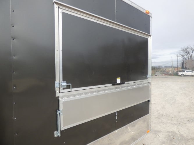 8.5' x 20' Concession Food Trailer Charcoal Grey Event Catering