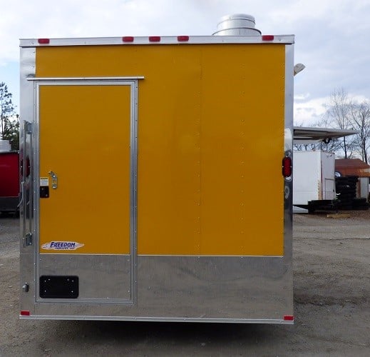 8.5' x 14' Concession Food Trailer Yellow Event Catering