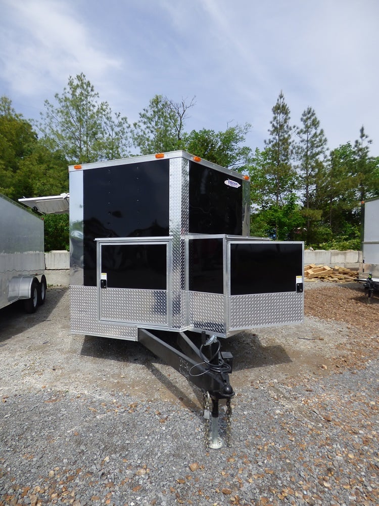 8.5' x 20' Concession Food Trailer Black Pizza Event Catering