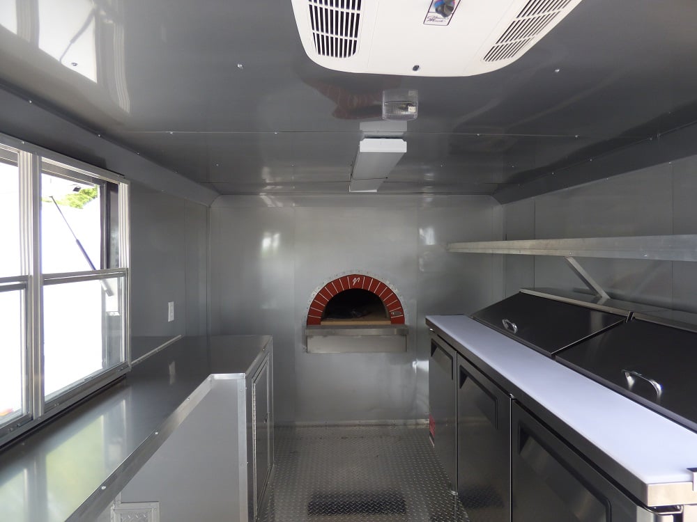 8.5' x 20' Concession Food Trailer Black Pizza Event Catering