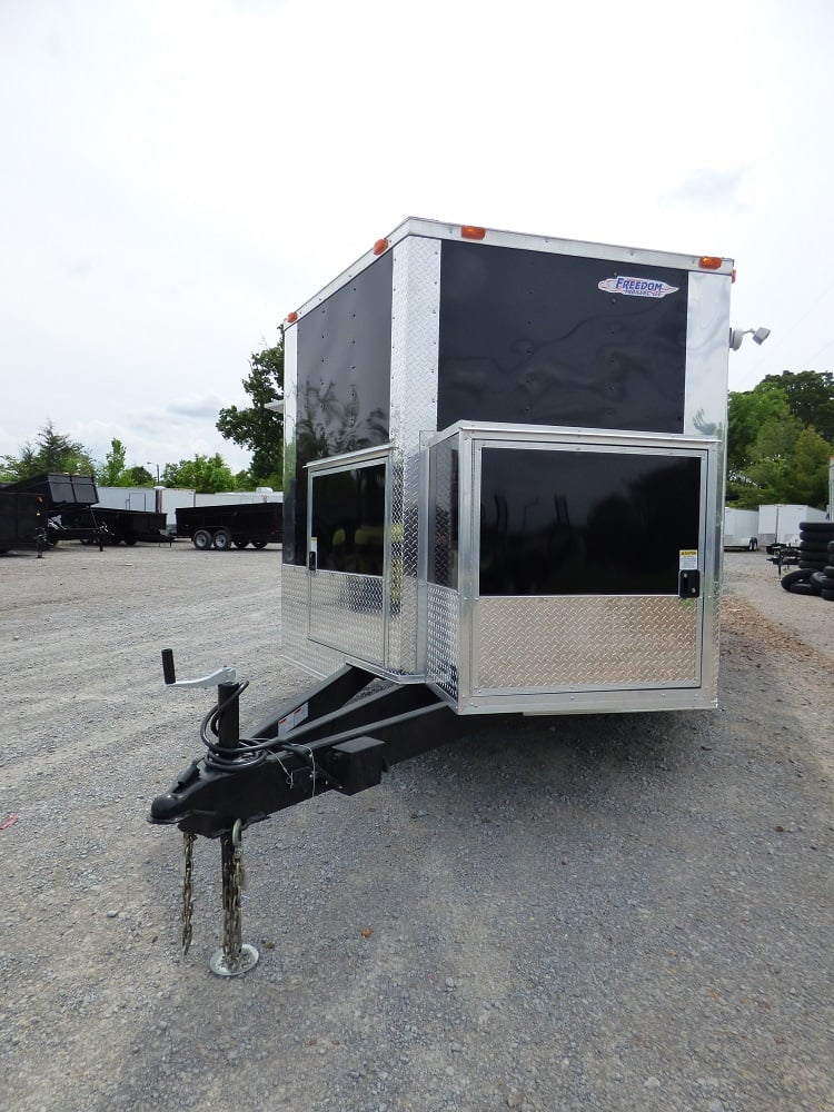 8.5' x 20' Concession Food Trailer Black Pizza Event Catering