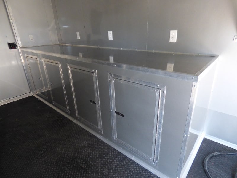 8.5' x 24' Concession Food Trailer Charcoal Grey Event Catering