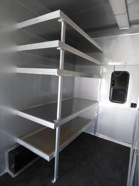 8.5' x 24' Concession Food Trailer Charcoal Grey Event Catering