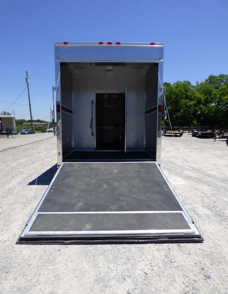 8.5' x 24' Concession Food Trailer Charcoal Grey Event Catering