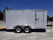 7x14 Enclosed Trailer White V - Nose Ladder Racks (2) 3500lb Axles Storage - SLE Equipment - 5