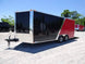 8.5x18 Custom Two - Tone Enclosed Trailer with Rubber Floor Storage - SLE Equipment - 5
