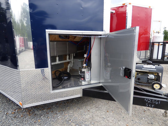 8.5' x 20' Concession Food Trailer Indigo Blue Event Catering