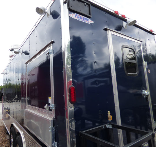 8.5' x 20' Concession Food Trailer Indigo Blue Event Catering