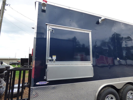 8.5' x 20' Concession Food Trailer Indigo Blue Event Catering