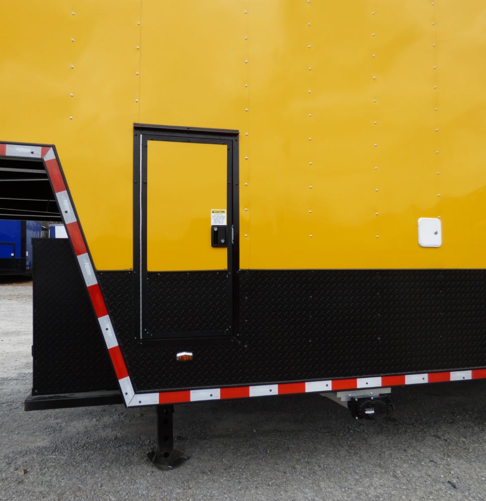 8.5' x 52' Concession Food Trailer Gooseneck Yellow