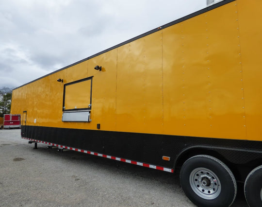 8.5' x 52' Concession Food Trailer Gooseneck Yellow