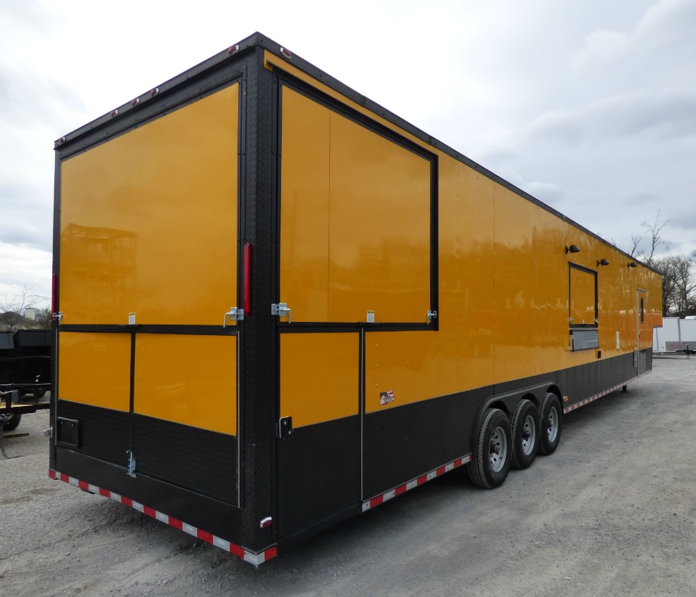 8.5' x 52' Concession Food Trailer Gooseneck Yellow