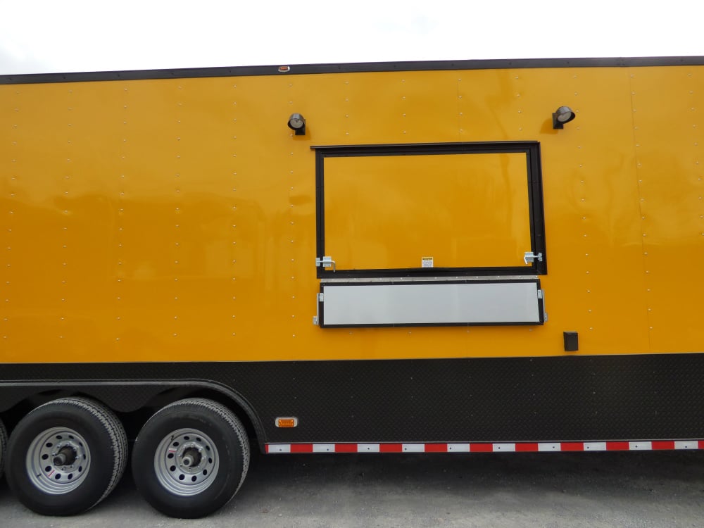 8.5' x 52' Concession Food Trailer Gooseneck Yellow