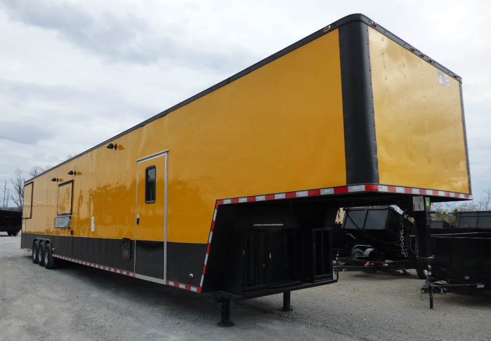 8.5' x 52' Concession Food Trailer Gooseneck Yellow