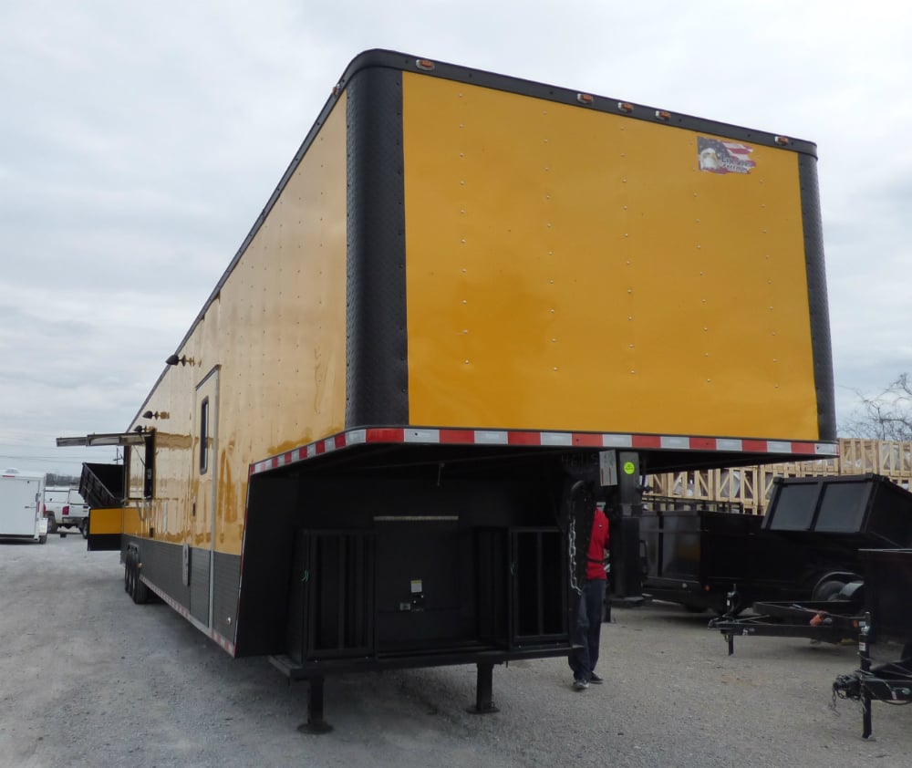 8.5' x 52' Concession Food Trailer Gooseneck Yellow