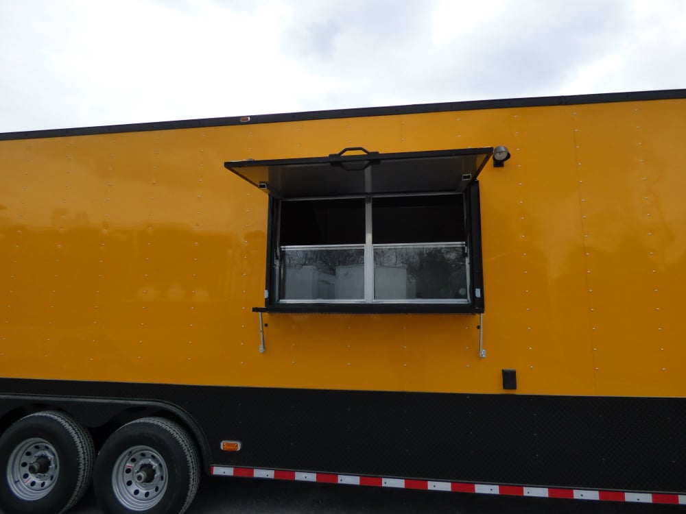 8.5' x 52' Concession Food Trailer Gooseneck Yellow