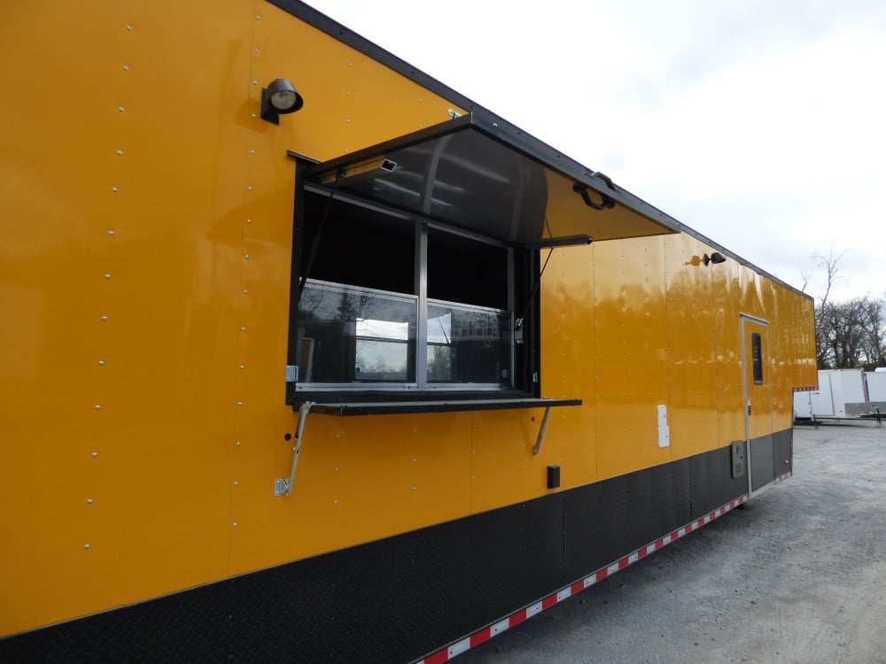 8.5' x 52' Concession Food Trailer Gooseneck Yellow