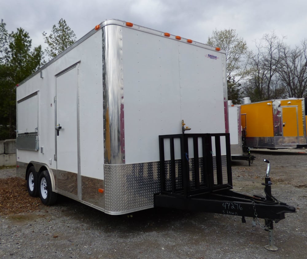 Concession Trailer 8.5' X 16' White Food Event Catering