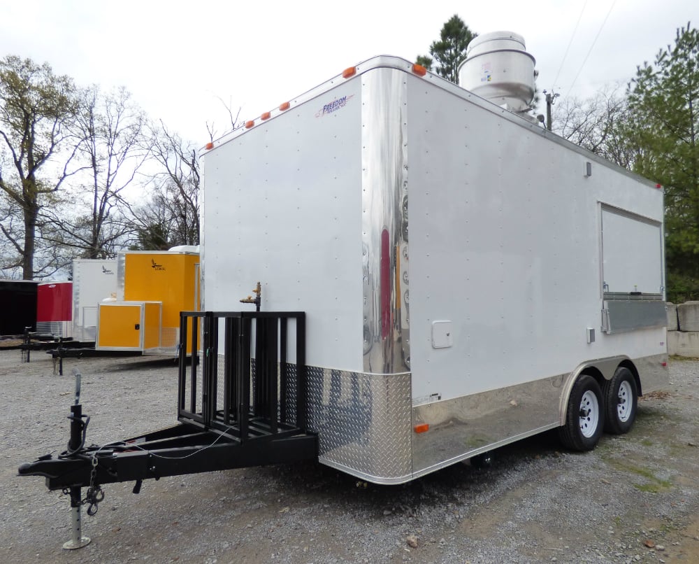 Concession Trailer 8.5' X 16' White Food Event Catering