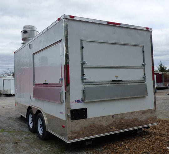 Concession Trailer 8.5' X 16' White Food Event Catering