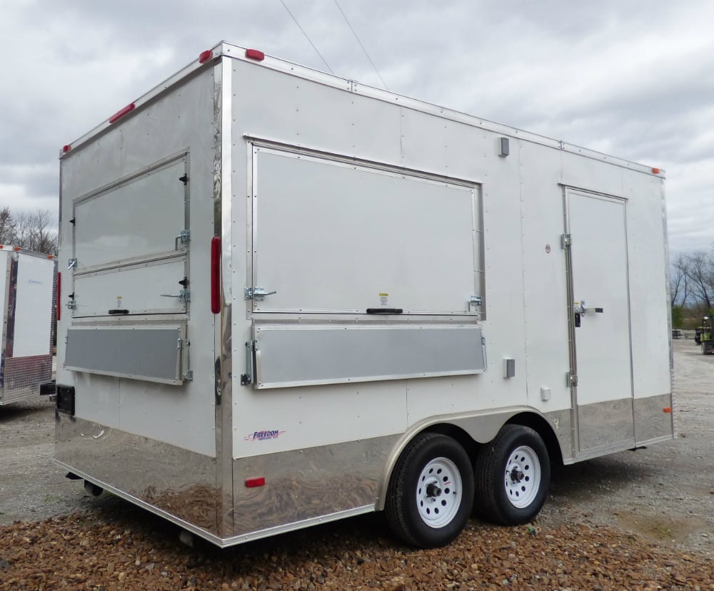 Concession Trailer 8.5' X 16' White Food Event Catering