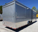 8.5' x 27' Concession Trailer Silver Frost Food Event Catering