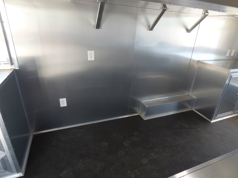 8.5' x 27' Concession Trailer Silver Frost Food Event Catering