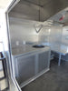 8.5' x 27' Concession Trailer Silver Frost Food Event Catering