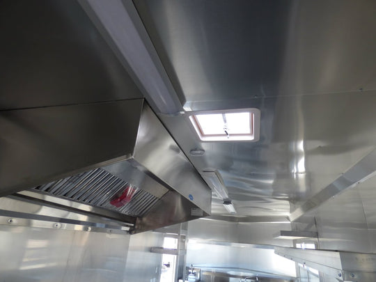 8.5' x 27' Concession Trailer Silver Frost Food Event Catering