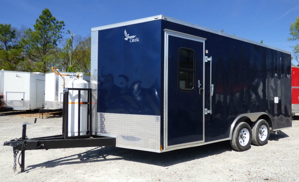 8.5' x 16' Concession Trailer Indigo Blue Food Event Catering