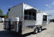 8.5' x 20' Concession Food Trailer White With Appliances