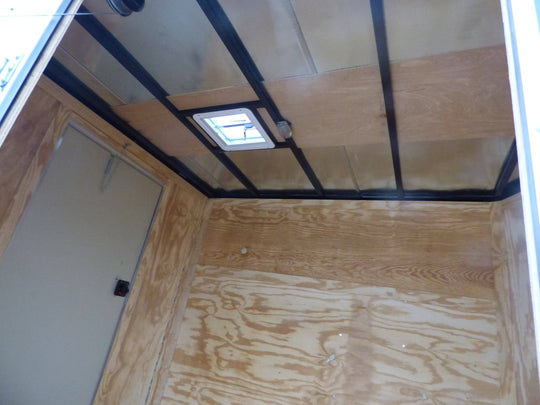 Enclosed Utility Hybrid Trailer 7'x18' with Side Ramp - Lawn Mower Equipment Hauler Storage - SLE Equipment - 12