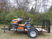 Husqvarna YTH1942 Lawn Tractor with a 5x10 Utility Trailer