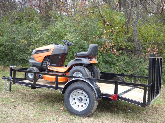 Husqvarna YTH1942 Lawn Tractor with a 5x10 Utility Trailer