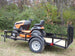 Husqvarna YTH1942 Lawn Tractor with a 5x10 Utility Trailer