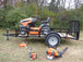 Husqvarna YTH1942 5x10 Utility Trailer and Handheld Package