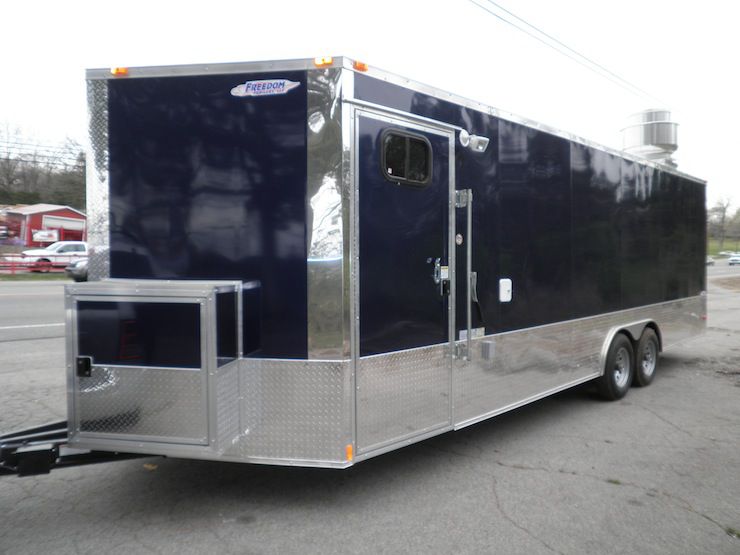 Concession Trailer 8.5'x'24' Dark Blue - Food Vending Catering Event