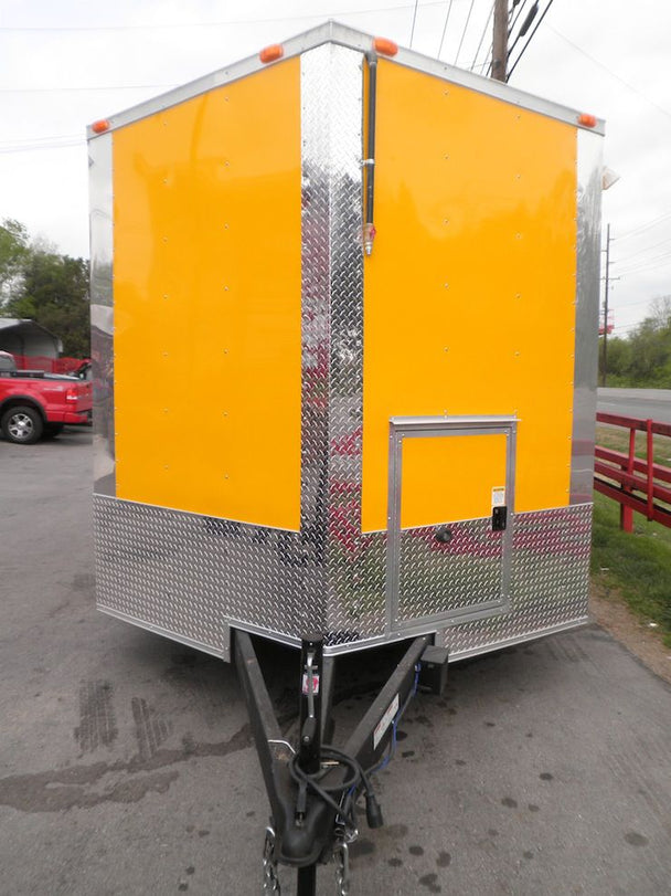 Concession Trailer 8.5'x17' Yellow White Background