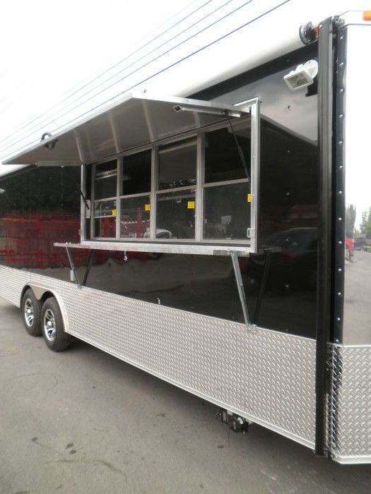 Concession Trailers 8.5'x24' Black - Event Food Vending Catering trailer