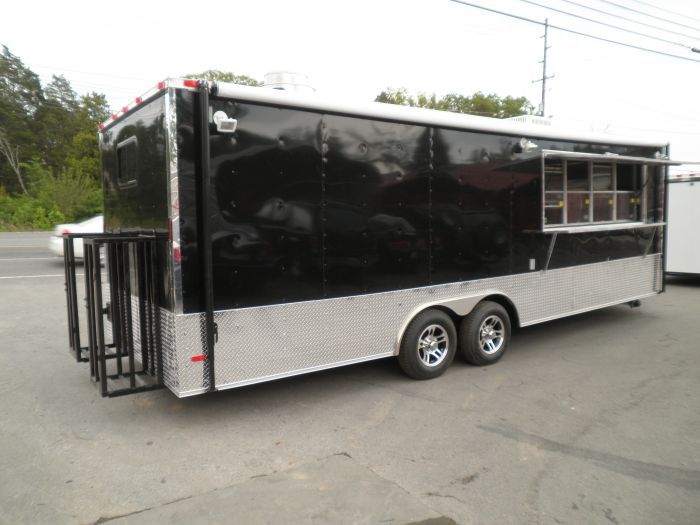 Concession Trailers 8.5'x24' Black - Event Food Vending Catering trailer